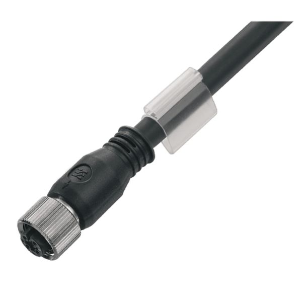 Sensor/actuator line, One end without connector, M12, Number of poles : 5, 10 m, Female socket, straight, Shielded: Yes, LED: No, Sheath material: PUR, Halogen: No image 1
