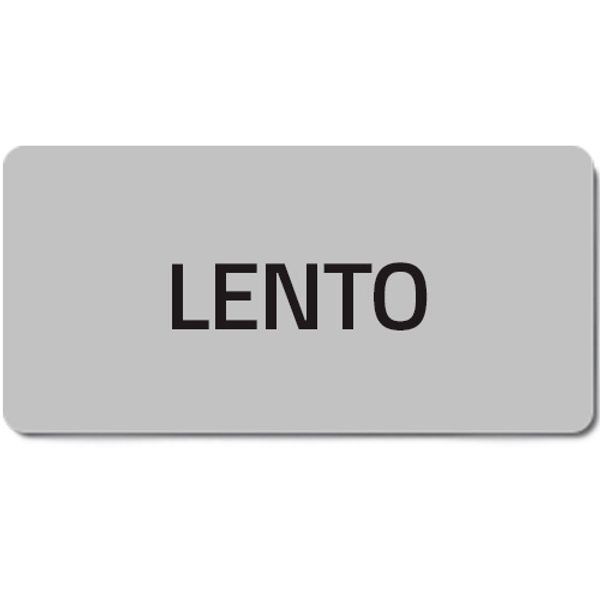 Adhesive label "LENTO" image 1