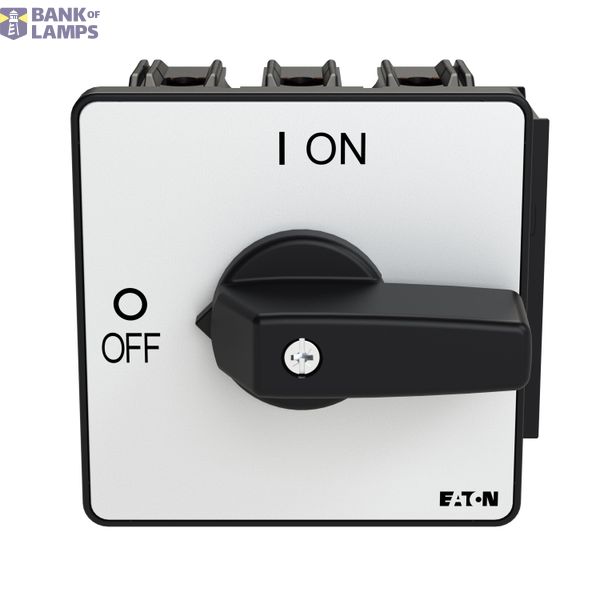 P3 On-off switch, 80 A,Flush mounting, 3 pole, Form E, Black, Short th image 6