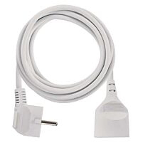 EMOS Extension lead 3m 1 socket white PVC 1.5mm2 image 1