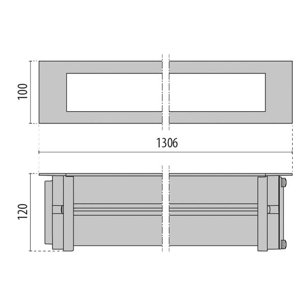 STRIP SQ INGR.L1300 33W A2/M30 830 DALI image 4