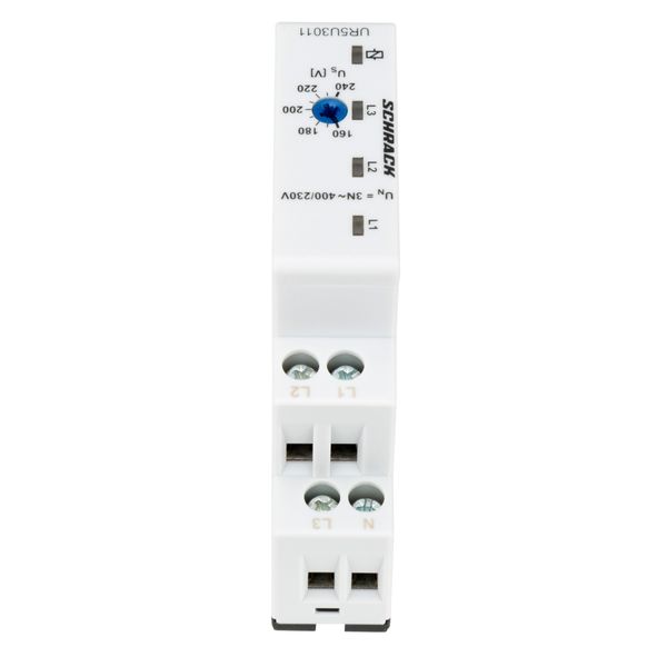 Voltage monitoring relay 3-phase, adjustable 160-240V, 1CO image 2