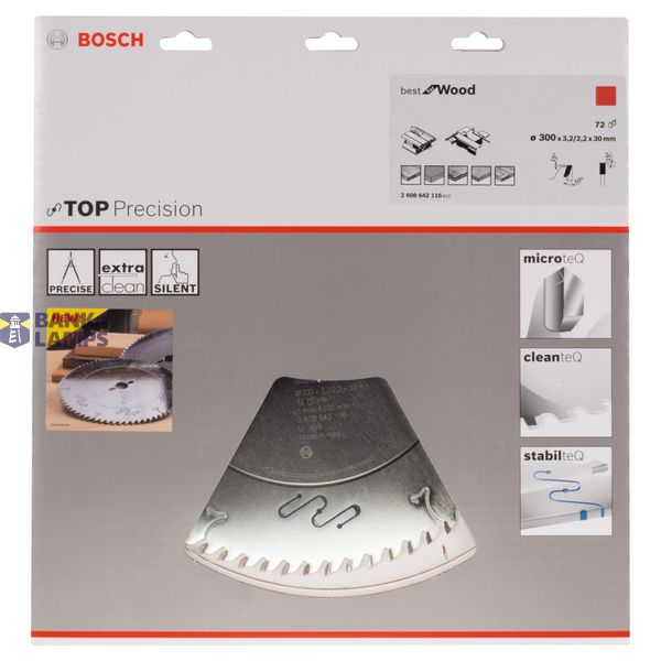 Top Precision Best for Wood circular saw blade 300 x 30 x 3,2 mm, 72 image 2