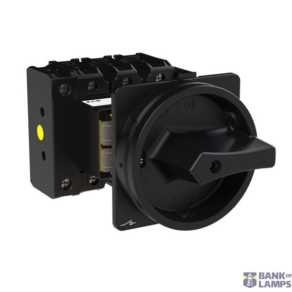 P3 Main switch, 80 A,Rear mounting, 4 pole, Form V/SVB, Black, Door co image 4