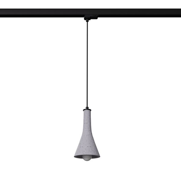 HANGING LAMP 3 PHASE REA BETON E14 BLACK image 1