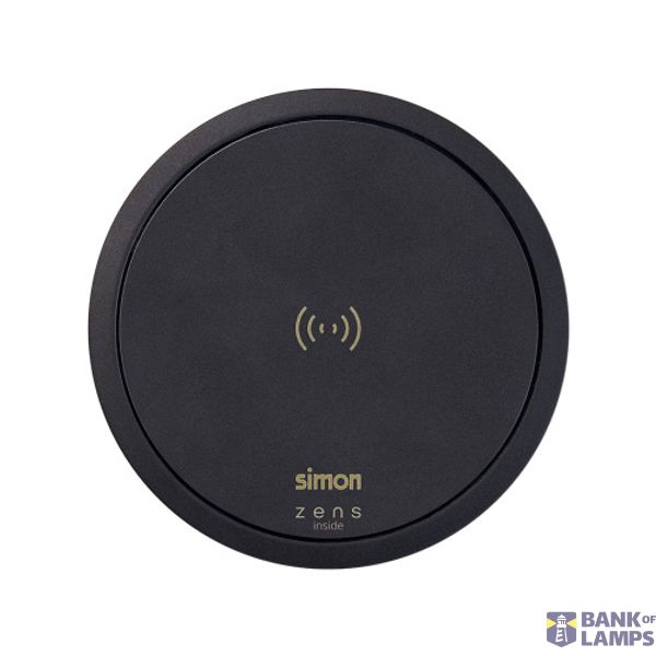 Furniture inductive charger, Simon 400 Flash 90, 240V, black, Power: 15W image 1