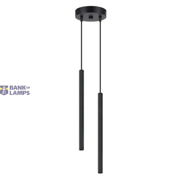 Pendant lamp ARCHE 2P black image 1