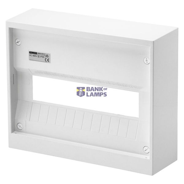 PLASTIC FRONTAL FOR WALL MOUNTING ENCLOSURE 12 MODULES image 1