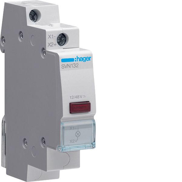 Red Indicator light 12/48V image 1