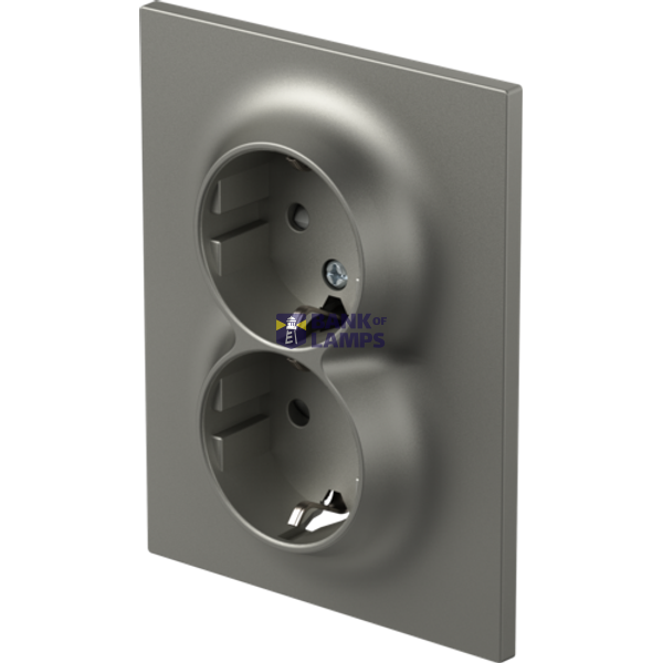 SOCKET SCHUKO DOUBLE 2P+E 16A 250V~ TI F 4417108 image 2
