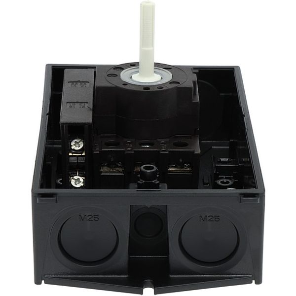 P1-32/I2-SI/HI11-SW Safety switch, P1, 32 A, 3 pole, 1 N/O, 1 N/C, STOP function, With black rotary handle and locking ring, Lockable in position 0 with cover interlock, image 7