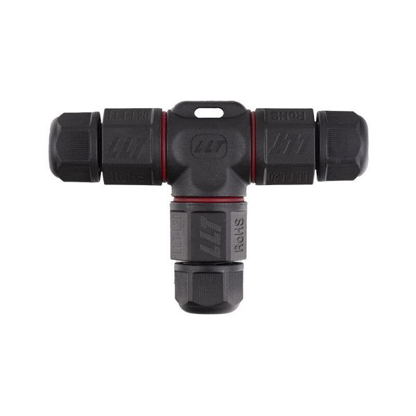 Cable T-connector L20, 2-pin, IP67, screw image 1