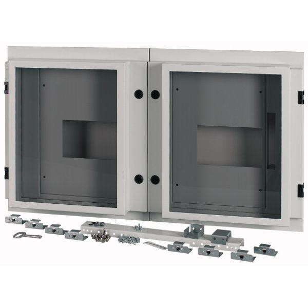XTMP2N4W4CC-H550W1000 Front cover for 2x NZM4, withdrawable, HxW=550x1000mm, IP55, grey image 2