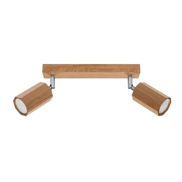 CEILING LAMP ZEKE 2 OAK GU10 2X40W IP20 image 1