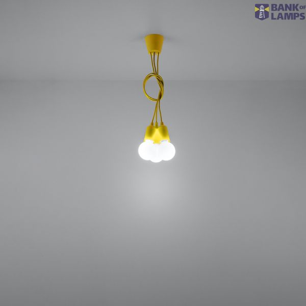SOLLUX - pendant lamp DIEGO 3 yellow SL.0579 image 4