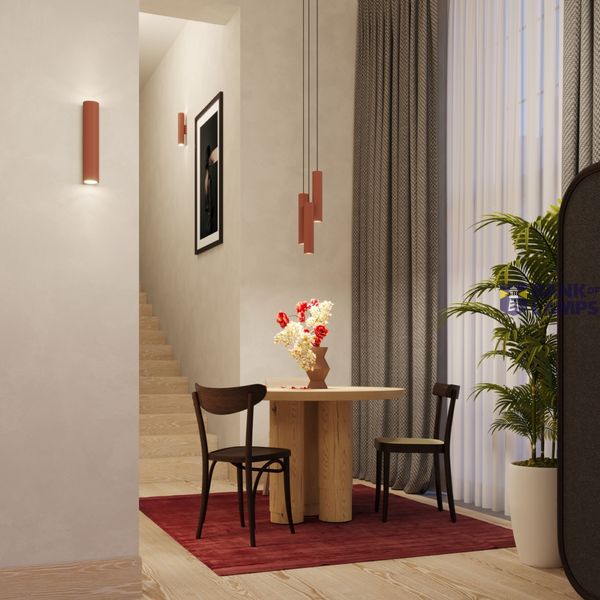 LAGOS 3L HANGING LAMP RED OCHRE 3XGU10 image 4