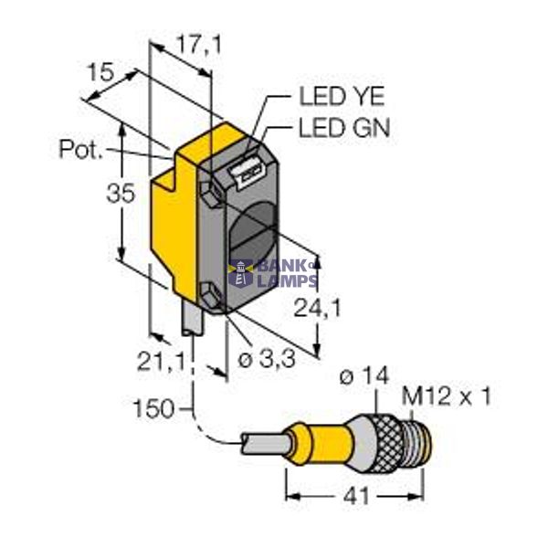 Photoelectric Sensor Diffuse Mode Sensor   QS18VN6DBQ5 image 2
