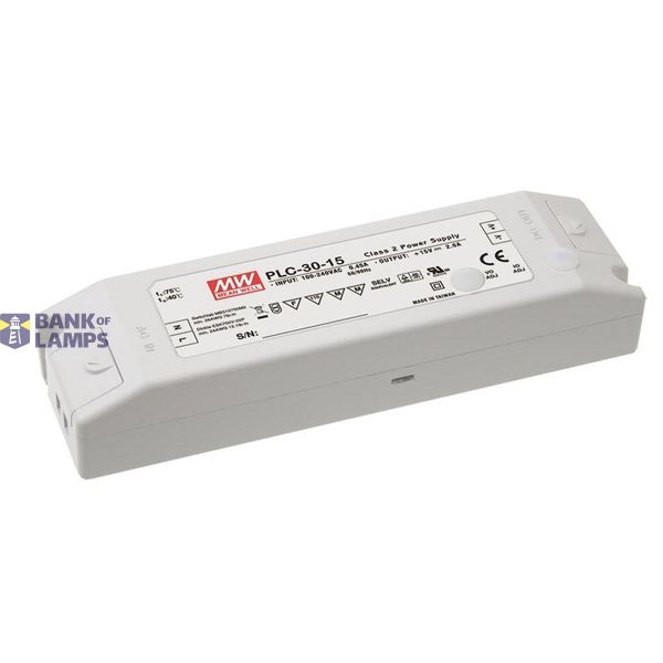 MeanWell PLC-30 SNT PFC 30W 36V/0,84A CV+CC image 1