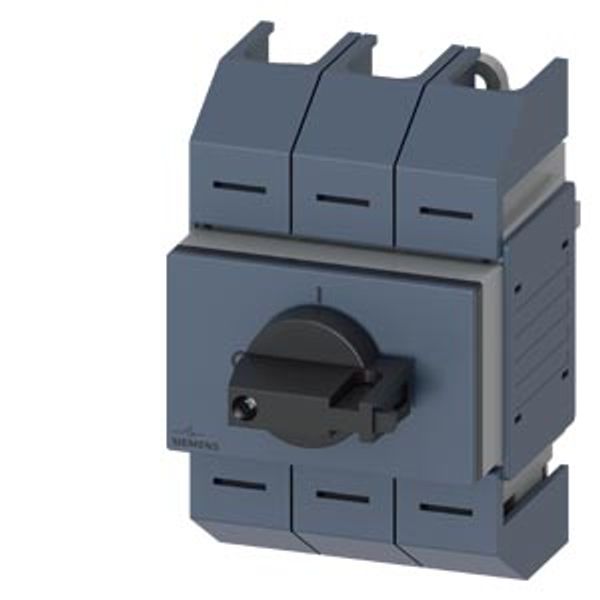 Switch disconnector 100A, size 02, 4-pole Front operating mechanism center Basic unit without handle Box image 2
