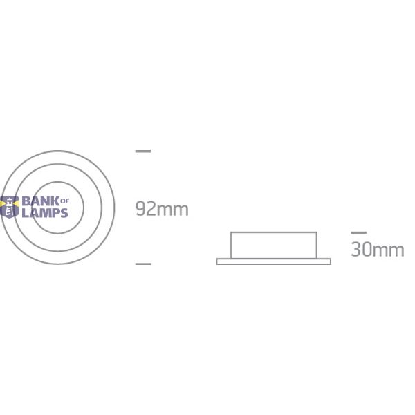WHITE GU10 10W DARK LIGHT image 4