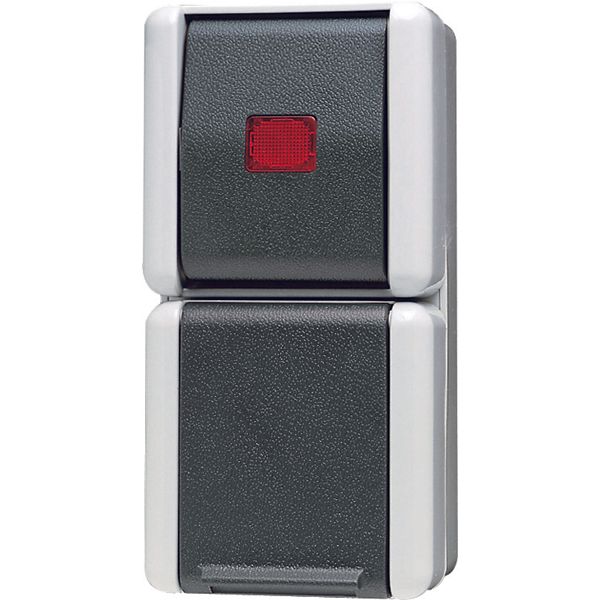 Combination SCHUKO® socket / 1-gang 876KOW image 3