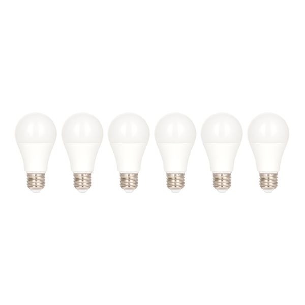 EcoPack 6pcs LED A60 E27 240V 8W 2700K Opal image 1