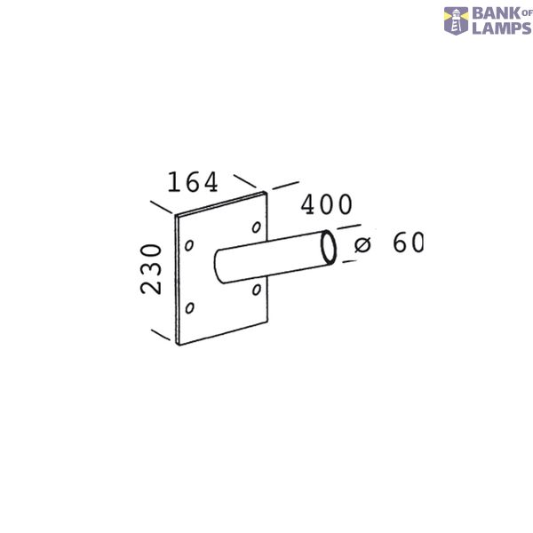 WALL CONNECTION 48 GREY9007 image 1