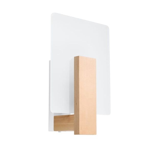 WALL LAMP LAPPO NATURAL WOOD E14 IP20 image 1