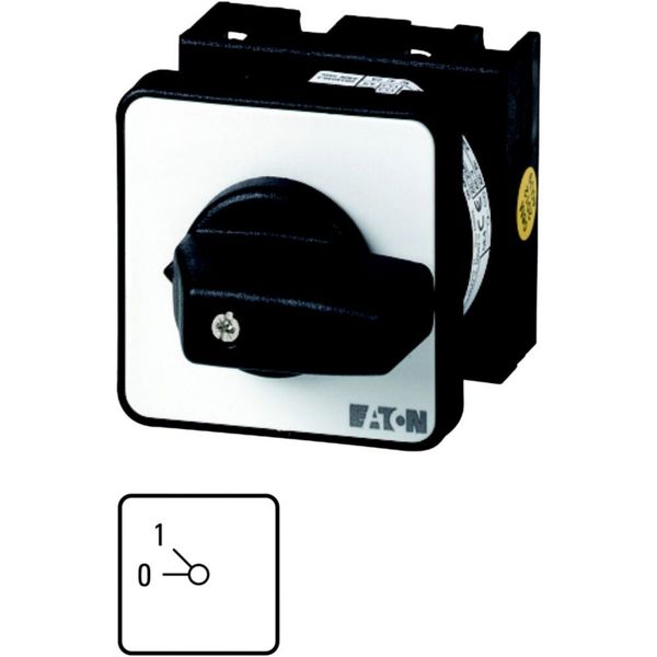 T0-1-140/EZ Step switches, T0, 20 A, centre mounting, 1 contact unit(s), Contacts: 1, 45 °, maintained, With 0 (Off) position, 0-1, Design number 140 image 3