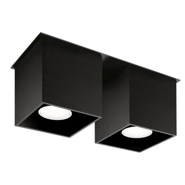 SPOT QUAD 2 BLACK GU10 2X40W IP20 image 1