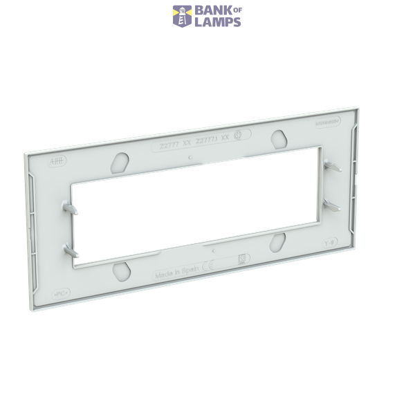 Frame - 1-gang / 7-modules - Niessen logo - Tacteo White image 2
