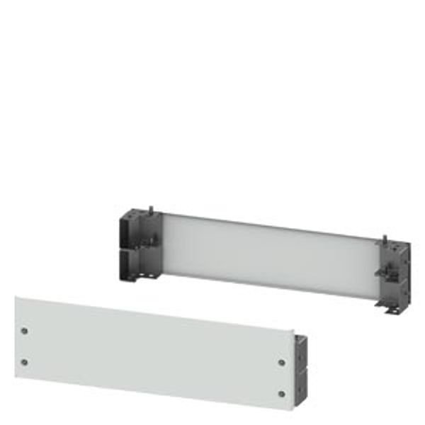 SIVACON, base for cabinets with front door, H: 200 mm, W: 900 mm, RAL 7035 image 2