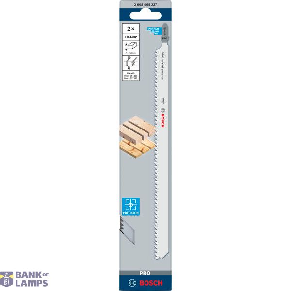 PRO Wood precise T1044DP Jigsaw Blade, 250 mm, 2 pcs. image 2