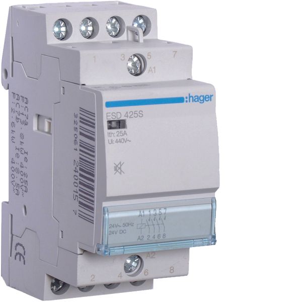 Humfree Contactor 25A, 4NO, 24V image 1