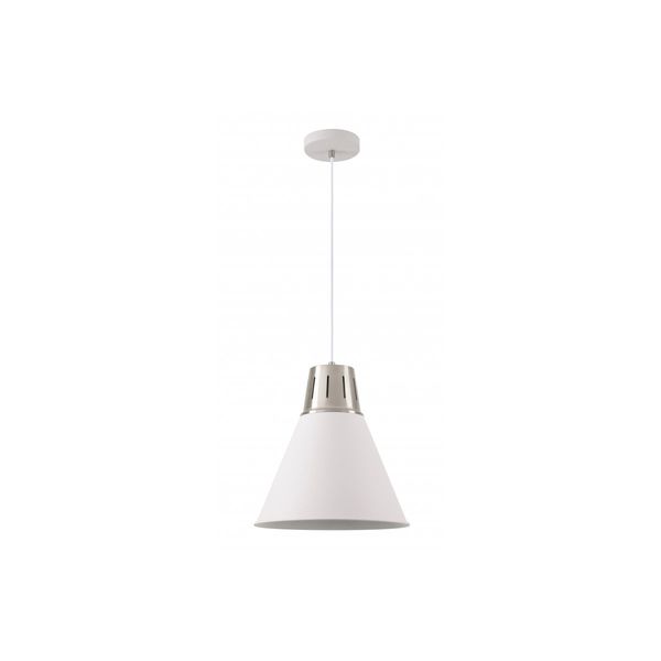 Ceiling fixture GIANNI L,8150,AC220-240V,50/60Hz,1*E27,max.40W,IP20, Diameter32cm,single, white/silver image 1