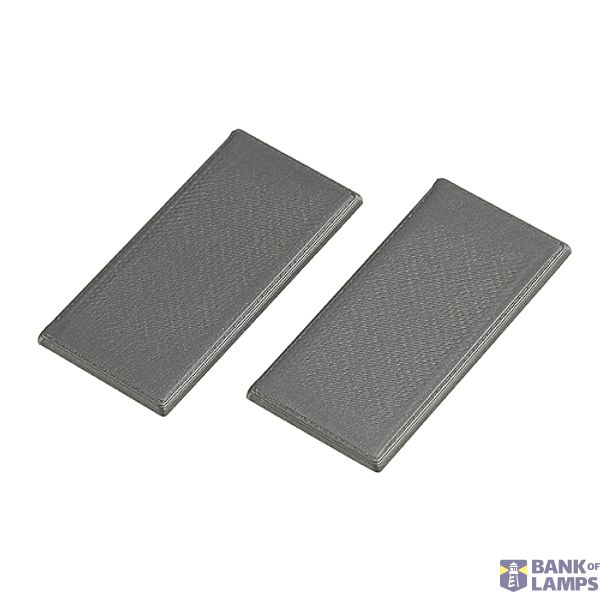 End caps for LED wall profile, up/down, silvergrey, 2 pieces image 1
