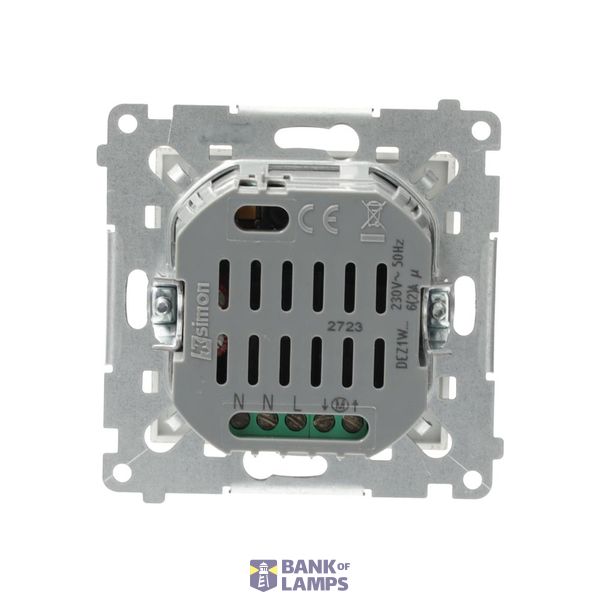 Quadruple socket outlet with SCHUKO earthing - IP44 version - flap in colour of the cover, 16A, quick connection, dark grey image 1