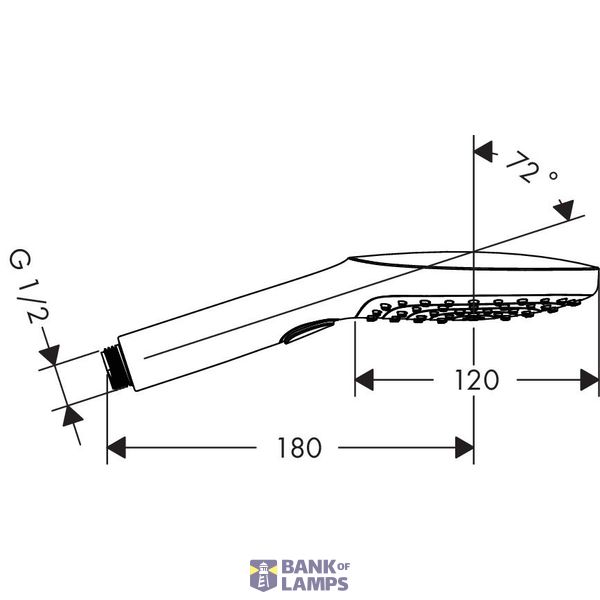 Raindance Select E 120 3jet hand shower, chrome image 2
