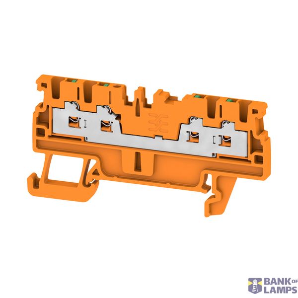Feed-through terminal block, SNAP IN, orange, 1.5 mm², 17.5 A, 500 V,  image 1