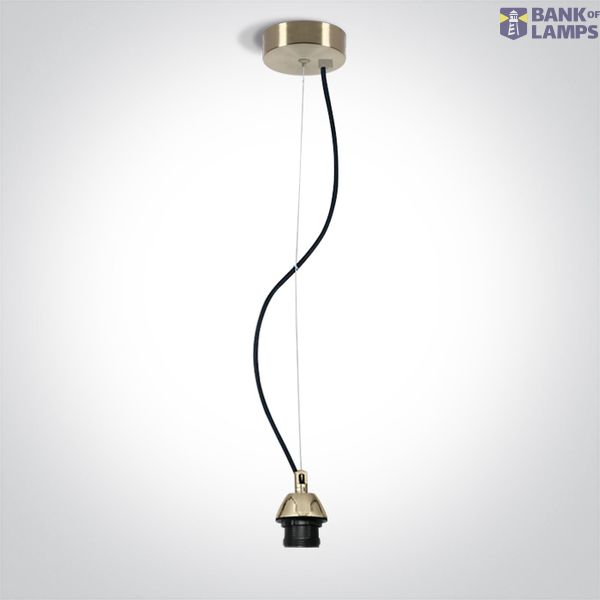 BRUSHED BRASS PENDANT 20W E27 image 1