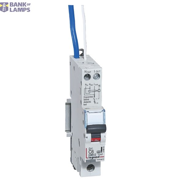 418972 RCBO DX3 10000A 1 pole 6A curve C type A 10mA image 1