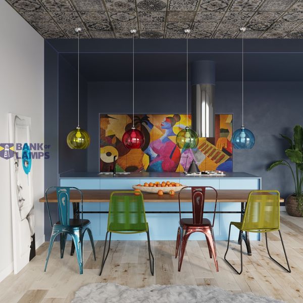 HANGING LAMP BALL YELLOW E27 1X60W IP20 image 5