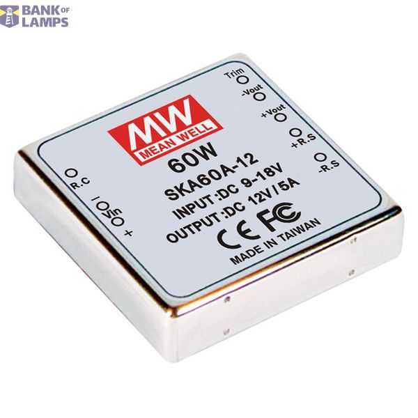 SKA60C-05 DC/DC Converter 36-75V:+5V 12A 60W, MEAN WELL image 1