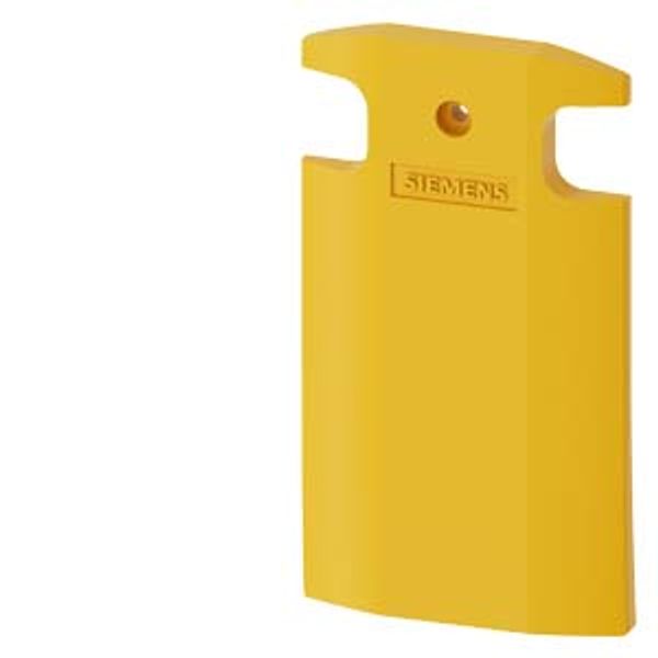Cover yellow for position switch metal XL, 56 mm wide image 1