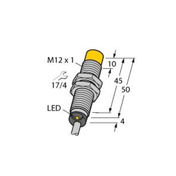 Inductive Sensor With Increased Switching Distance   NI8-M12-AD4X image 1