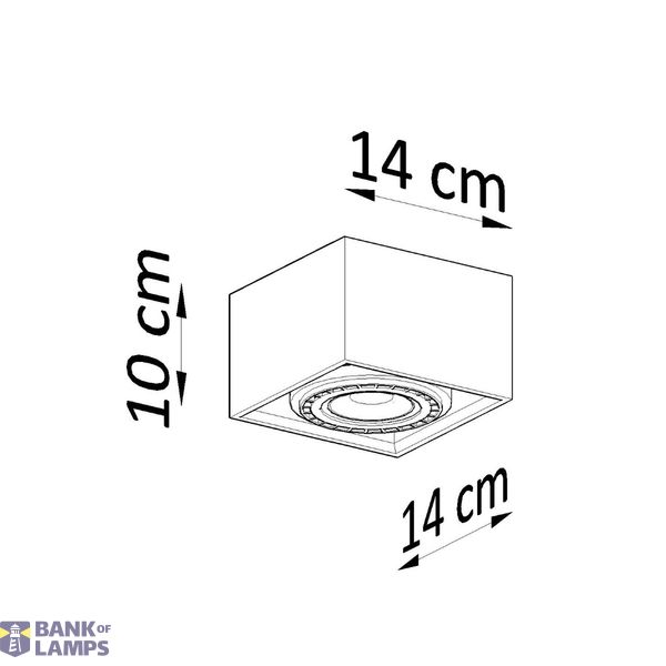 SPOT QUATRO 1 NATURAL WOOD GU10 1X40W IP20 image 4