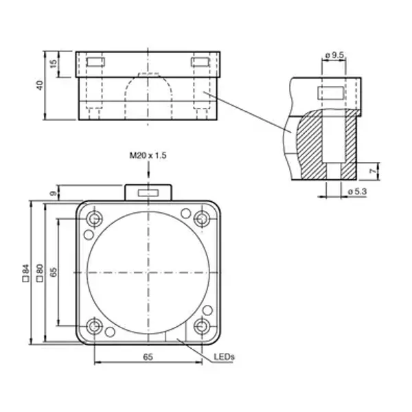 NCB50-FP-Z2-P1 Ind Sensor image 1