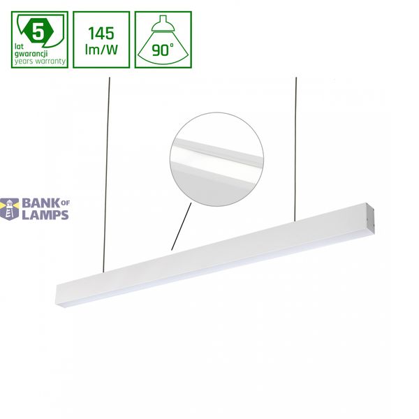 ALLDAY INSPIRE TWO SIDES 940 76W 230V 1680mm 90DEG WHITE DIM image 1
