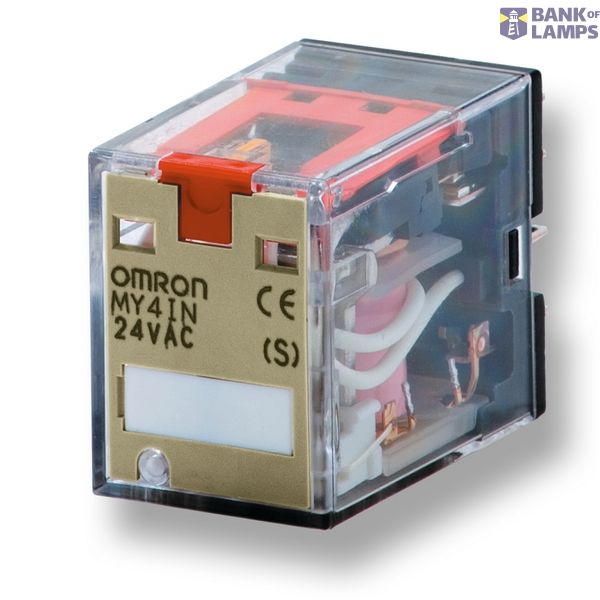 Relay, plug-in, 4PDT, 5 A, mech. & LED indicator, 6 VDC MYS 4106M image 3