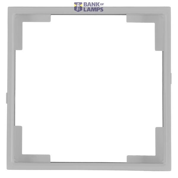 Adapter frame 55x55 mm to 50x50 mm, silver, 1 pack = 5 pcs. image 1